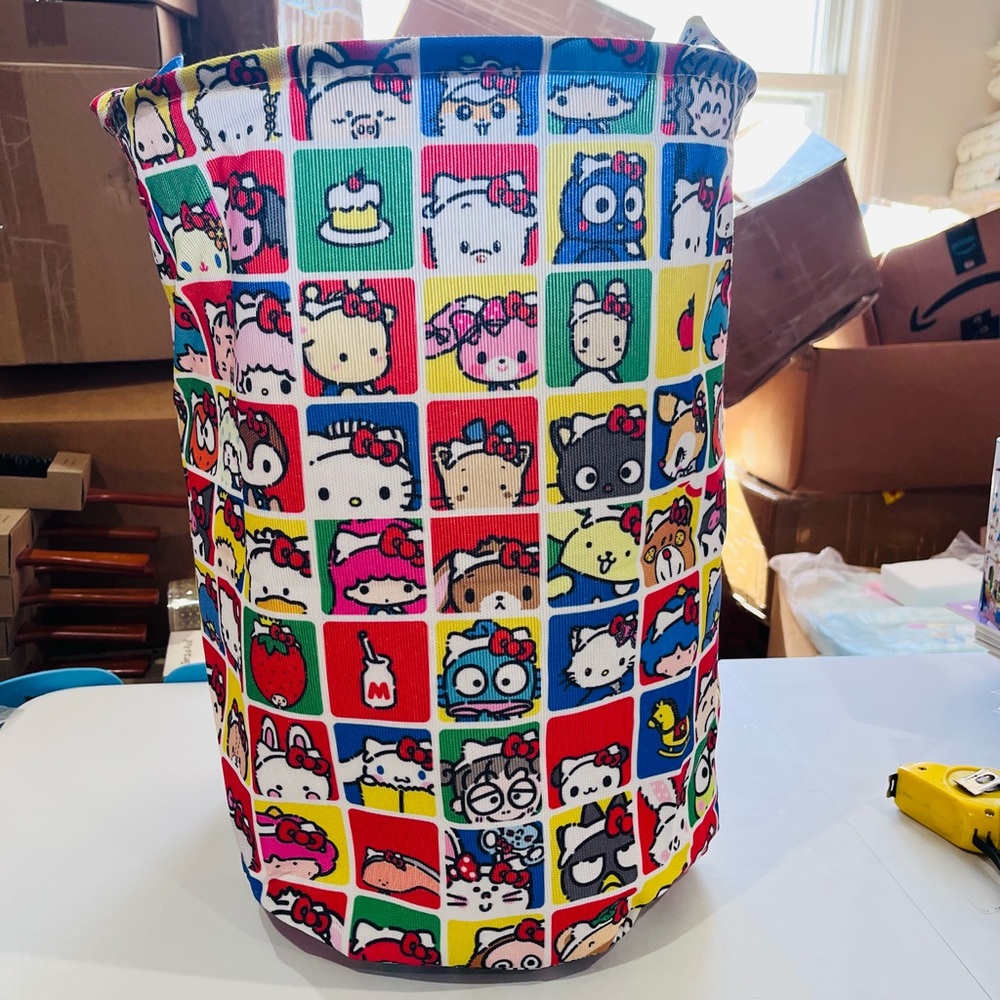 Sanrio characters canvas basket